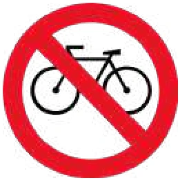Señal Prohibida circulación de bicicletas