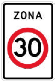 Señal Zona 30